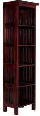 Woodsworth Santiago Solid Wood Book Shelf in Passion Mahogany Finish