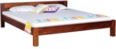 Woodsworth Sao Luis Solid Wood King Size Bed in Honey Oak Finish