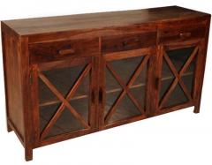 Woodsworth Sao Luis Solid Wood Sideboard in Provincial Teak Finish