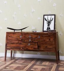 Woodsworth Sequim Sheesham Wood Sideboard in Warm Walnut Finish