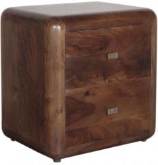 Woodsworth Torren Solid Wood Bed Side Table in Provincial Teak Finish