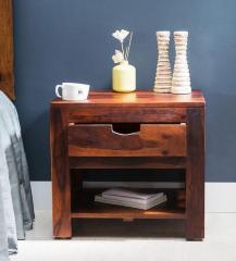 Woodsworth Tulsa Bed Side Table in Honey Oak Finish