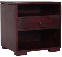 Woodsworth Valencia Bed Side Table in Passion Mahogany Finish