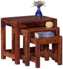 Woodsworth Valencia Set of Tables in Honey Oak Finish