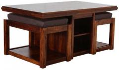 Woodsworth Valparaiso Coffee Table Set in Honey Oak Finish