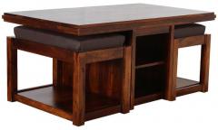 Woodsworth Valparaiso Coffee Table Set in Provincial Teak Finish