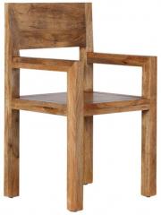 Woodsworth Warren Solid Wood Armchair in Natural Mango Finish