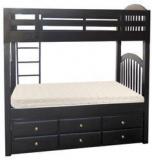 Woodsworth Werner Solid Wood Bunk Bed With Storage In Espresso Walnut Finish