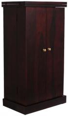 Woodsworth Willingdon Solid Wood Bar Cabinet in Passion Mahogany Finish