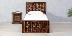 Woodsworth Woodway Single Size Bed in Provincial Teak Finish