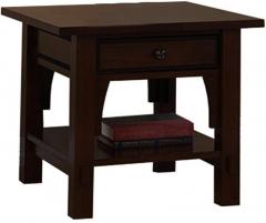 Woodsworth Wright Bedside Table in Espresso Walnut Finish