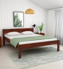 Wopno Furniture Pure Sheesham Wooden Bed Queen Size Solid Wood Queen Size Bed for Bedroom Solid Wood Queen Bed