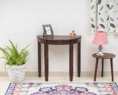 Wopno Furniture Sheesham Wood Console Table for Living Room | Half Round Wooden Side Table Solid Wood Console Table