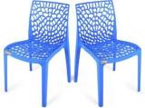 Wow Craft Spider Web Series Modern Stackable Plastic Chairs for Dining, Office & Outdoor Plastic Dining Chair