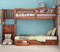 Wudniture Solid Sheesham Wood Bunk Bed For Kids Room | Solid Wood Bunk Bed