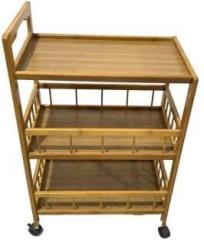 Xiexie bamboo serving bar trolly Bamboo Bar Trolley