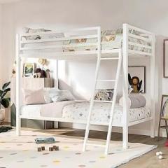 Z H Handicrafts Metal Bunk Bed Twin Over Bed with Safety Guardrail Climbing Ladder Metal Bunk Bed