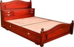 Zam Zam Furniture Jas Queen Solid Wood Queen Bed With Storage