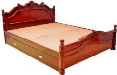 Zam Zam Furniture Royal Queen Solid Wood Queen Bed With Storage