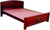 Zam Zam Furniture Simple Flower Solid Wood Queen Bed