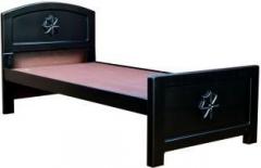 Zam Zam Furniture Simple Flower Solid Wood Single Bed