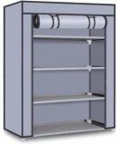 Zenvexyo GRAY .301 Micro Fiber Collapsible Wardrobe