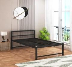 Ziaula Premium 4X6 Feet metal Bed Iron Cot for Adults Without Wood Board Metal Double Bed