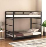 Ziaula Sturdy Metal Bunk Bed 3x6 | 2 Step, Space Saving, Durable, Metal Single Bed