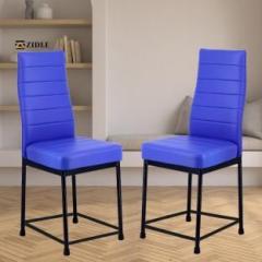 Zidle Bloom Nx Premium Synthetic Leather Metal Dining Chair with Metal Legs Foam Dining Chair