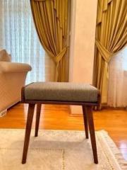 Zwigato Sheesham Sitting Chair With Soft Cushion Seat Solid Wood End Table