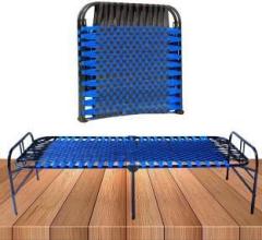 Zybil Portable Single Folding Bed Heavy Duty Metal Single Bed