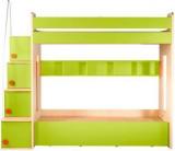 Yipi Flexi Bunk Bed With 6 Ft Sofa Cumbed And Hydraulic Storage In Green By Yipi Engineered Wood Bunk Bed