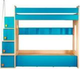 Yipi Flexi Bunk Bed With 6 Ft Sofa Cumbed And Hydraulic Storage In Sky Blue By Yipi Engineered Wood Bunk Bed