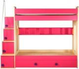 Yipi Flexi Bunk Bed With Bottom Bed & Trundle Bed In Pink By Yipi Engineered Wood Bunk Bed