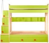 Yipi Flexi Bunk Bed With Bottom Bed & Trundle Bed In Red By Yipi Engineered Wood Bunk Bed