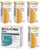 Accu Check Active 100 Strips & 4 Packs Of 25 Lancets Glucometer