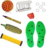 Accufit AF12 Acupressure Massager Tools Combo Kit With Acupressure Bio Magnetic Shoe Sole Massager