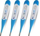 Accusure Combo Pack Of 4 Mercury Free Digital Thermometer For Kids Adults & Babies With Storage Case Thermometer