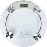 Ad Global Human Body Weight Machine Round Transparent Glass Weighing Scale