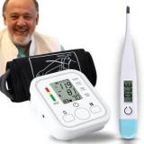 Aika AK 555 Fully Automatic Digital BP Monitor With Adjustable Cuff For Home Use And AK 45 Clinically Tested Digital Thermometer Bp Monitor