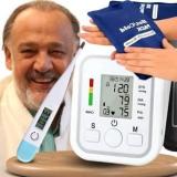 Aika & CG 101 Cold Gel Pack Comprehensive Health & Recovery Solution AK 555 Blood Pressure Monitor Combo Pack With Clinically Tested Thermometer Bp Monitor