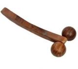 All About Wood MASSAGER 02 Sheesham Wooden Long Handle Hand Roller Body Massager Stress Relief Acupressure Massager