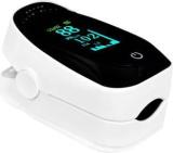 Aoomi Smart Pulse Oximeter Fingertip Oxygen Saturation Monitor With Perfusion Index, SpO2 And Heart Rate Monitoring With LED Display, CE 0123 And FC Certified White Pulse Oximeter