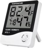 Aptechdeals HTC 1 HTC 1 Digital Hygrometer Thermometer Humidity Meter With Clock LCD Display Thermometer