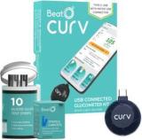 Beato CURV Smartphone | Sugar Test Machine With 10 Strips & 10 Lancets Glucometer