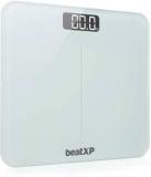 Beatxp Gravity Elite White Weight Machine | Thick Tempered Glass | Backlit LCD Panel | Weighing Scale