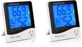 Care Case Desk Table Time Clock A1 Set Of 2 Temperature,Humidity Hygrometer Scale Thermometer