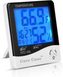 Care Case Table Desk Time Clock A Temperature, Humidity Hygrometer Scale HTC 8A Thermometer