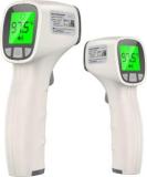 Carent JPD FR202 Pack Of 2 Digital Non Contact Infrared Forehead Pack Of 2 Laser Gun Scanner Body Fever Testing Machine For Kids Adults & Babies Thermometer