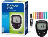 Contour Plus Glucometer + 1 Lancing Device + 5 Coloured Lancets, Glucometer